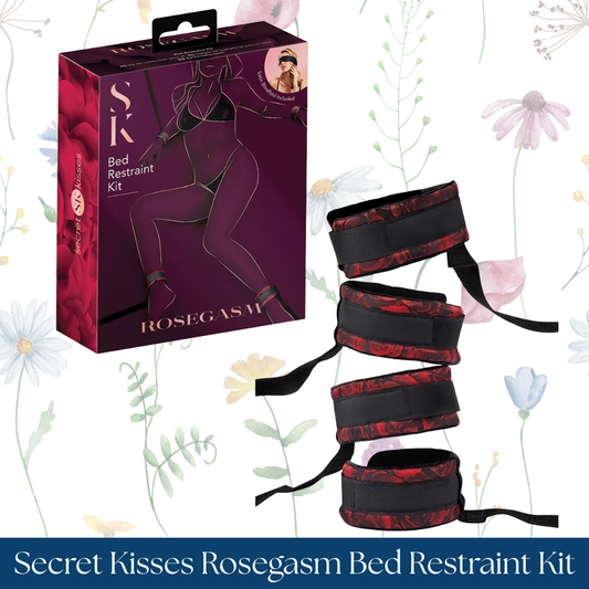 Secret Kisses Rosegasm Bed Restraint Kit