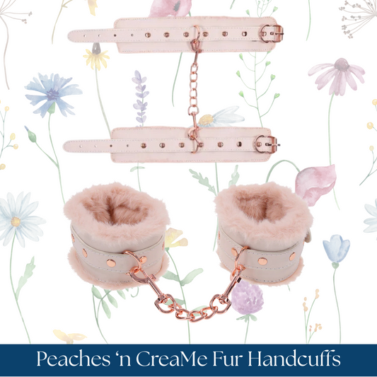 Sex & Mischief Peaches ‘n CreaMe Fur Handcuffs