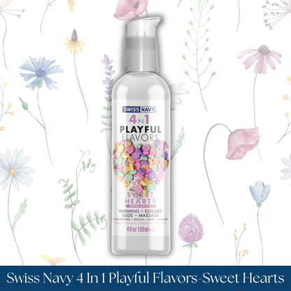 Swiss Navy 4 In 1 Playful Flavors-Sweet Hearts