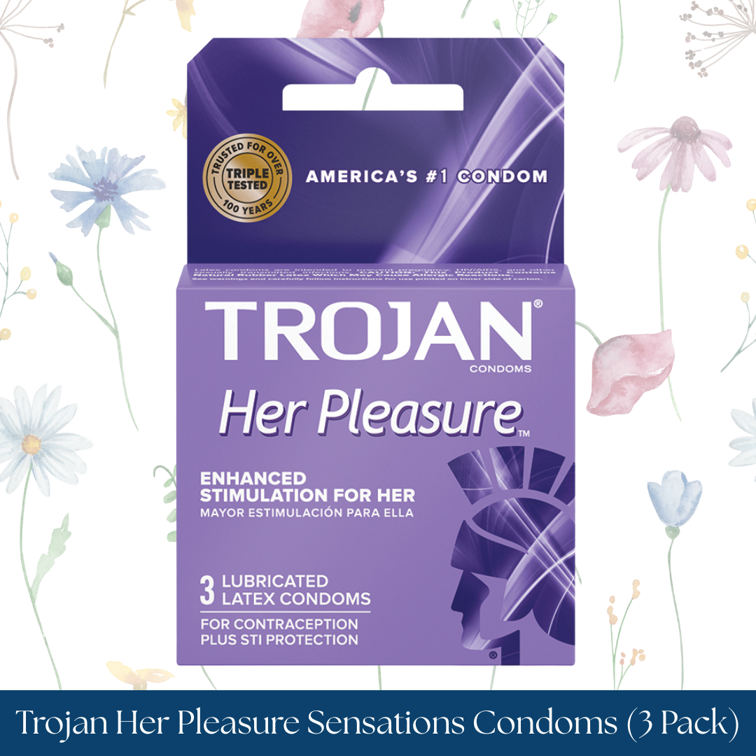 Trojan Her Pleasure Sensations Condoms (3 Pack)