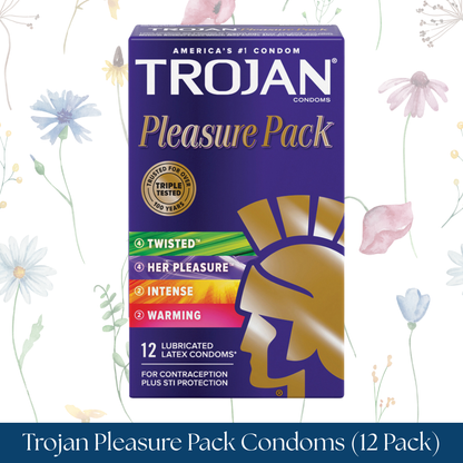 Trojan Pleasure Pack Condoms (12 Pack)