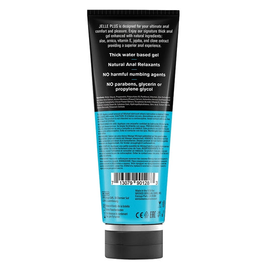 Wicked Aqua Jelle Plus Anal Lubricant with Relaxants