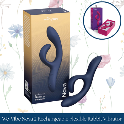 We-Vibe Nova 2 Rechargeable Flexible Silicone Rabbit Vibrator