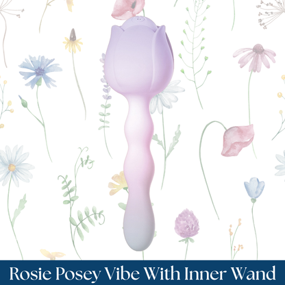 Wet Dreams Rosie Posey Rose Shape Vibe With Inner Wand