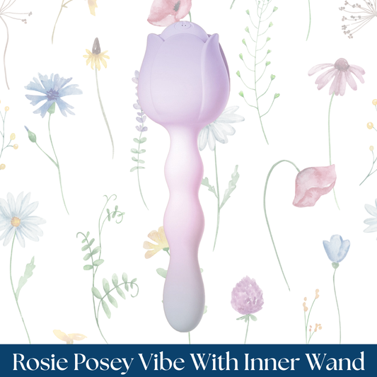 Wet Dreams Rosie Posey Rose Shape Vibe With Inner Wand