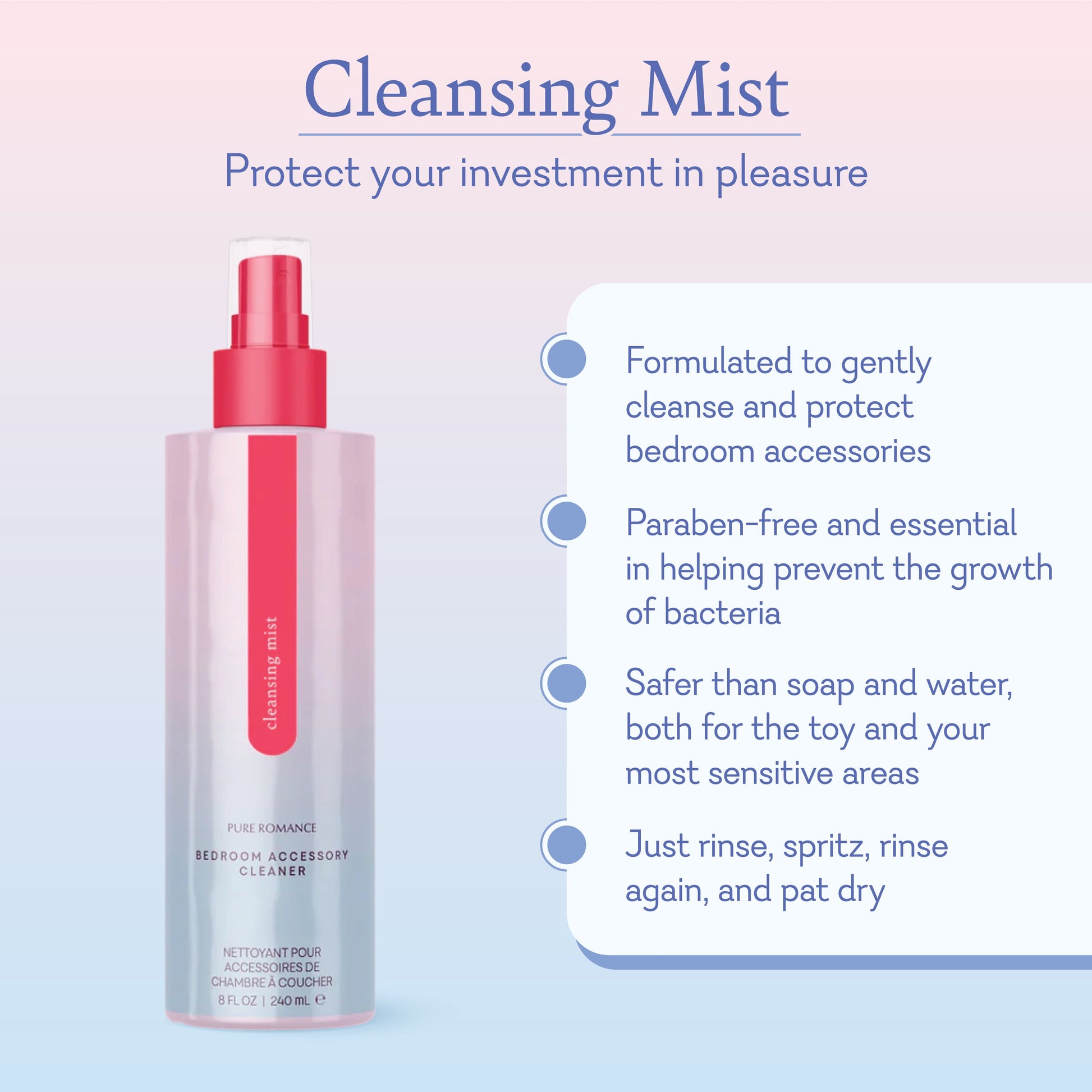 Cleansing Mist - Adult Toy Cleaner - Donna's Diva Den
