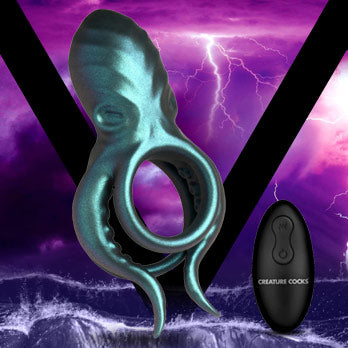 Creature Cocks Octo-Grip Vibrating Silicone Cock Ring